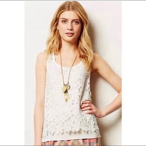 SUNDAY IN BROOKLYN Anthropologie Floral Lace Tank